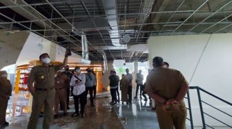 Gedung Dinas Perpustakaan dan Kearsipan Samarinda Ambruk, Padahal Dibangun dengan Dana Rp 10 Miliar