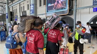 H-5 Lebaran, 31 Ribu Pemudik Tinggalkan Jakarta Pakai Kereta Api