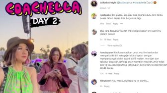 Nonton Coachella pas Momen Puasa Ramadhan Pakai Baju Seksi, Bunga Citra Lestari Tuai Hujatan