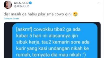 Pacar Izin Sibuk Kerja, Tahu-tahu Wanita ini Dapat Undangan Nikah Sang Kekasih, Alasannya Bikin Publik Mencak-mencak