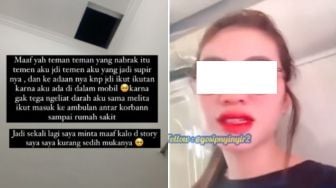 Ngeri! Usai Tabrak Orang Sampai Meninggal Dunia, Perempuan Ini Masih Sempat Bikin Instagram Story di Ambulans