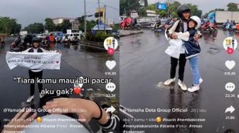 Viral Remaja Nyatakan Cinta di Lampu Merah, Warganet Kebawa Baper