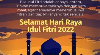 Ucapan Idul Fitri 2022 Penuh Makna, Cocok buat Disebar di Medsos dan Hampers