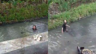 Duh! Diduga Kena Pengaruh Alkohol dan Patah Hati, Gadis ini Nyemplung ke Sungai, Pas Ditolong Warga Malah Menolak
