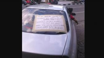 Deretan Tulisan Nyeleneh di Belakang Mobil yang Dibuat Pemudik, Bikin Gagal Fokus Pengguna Jalan
