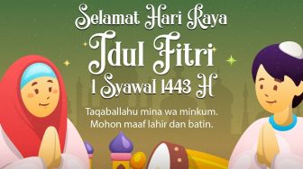 5 Kartu Ucapan Idul Fitri 2022 Digital Gratis, Cukup Download dari Suara.com!