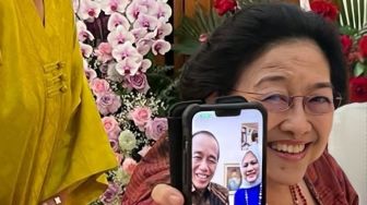 Senyum Semringah Megawati saat Video Call dengan Jokowi di Hari Lebaran Pertama