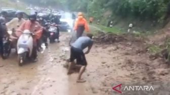 Tebing di Jalan Raya Tangkuban Parahu Sempat Longsor, Begini Kondisinya Saat Ini