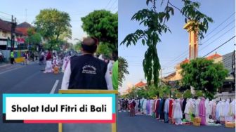 Cerminkan Toleransi, Pecalang Jaga Lokasi untuk Salat Idul Fitri di Bali