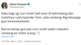 Curhat Wanita Kehilangan 4 Kg Rendang untuk Lebaran Usai Cuci Mobil, Gegara Salah Masuk ke Xpander Milik Orang Lain, duh