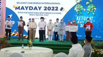 May Day 2022, BPJS Ketenagakerjaan Bagikan 15.000 Paket Sembako bagi Pekerja