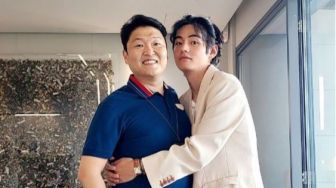 PSY Berbagi Cerita tentang Pertemuannya dengan V BTS, Sudah Bersahabat Sejak Lama?