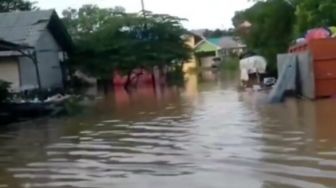 Kegiatan Lebaran di Manggar Lumpuh Total, Ratusan Rumah Warga Terendam Banjir