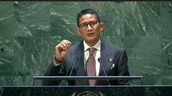 Sandiaga Uno Kenalkan Sedotan Purun Belitung di Sidang PBB, Warganet; Jika Kurang Bahan Baku, Purun Ada di OKI
