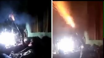 Tak Habis Pikir, Pria Ini Nekat Berkali-kali Nyalakan Petasan di Dalam Rumah, Warganet: Beban Keluarga