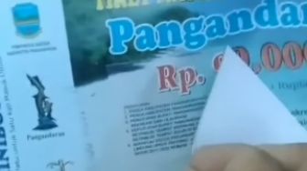 Bukan Getok atau Pungli, Ini yang Bikin Tiket Masuk Pantai Pangandaran Ditempeli Stiker Rp 95 Ribu