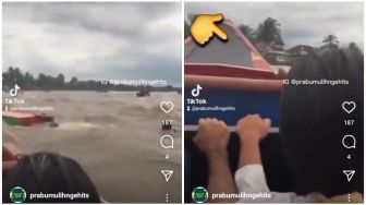 Viral Detik-detik Speedboat Terbalik di Sungai Komering, Polisi: Sudah Kami Larang