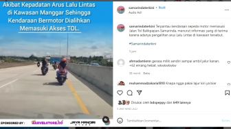 Heboh! Hindari Macet di Kawasan Manggar, Sejumlah Kendaraan Motor Dialihkan ke Tol Balsam