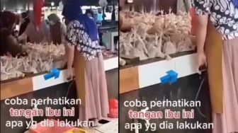 Waduh, Pedagang Diduga Nakal Sedang Memompa Ayam Agar Lebih Besar, Publik: Auto Gemoy