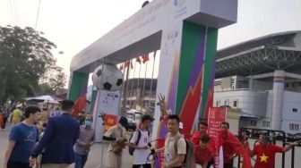 Potret Suasana Terakhir Kawasan Stadion Viet Tri Jelang Timnas Indonesia U-23 Versus Vietnam