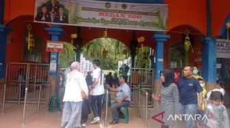 Libur Lebaran, Ribuan Masyarakat Kunjungi Medan Zoo
