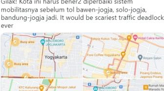 Sejumlah Ruas Jalan Jogja Terpantau Merah di Google Maps, Netizen Desak Perbaikan Sistem Mobilitasnya