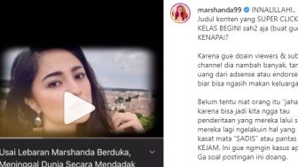 Diberitakan Meninggal Dunia, Reaksi Marshanda Tak Terduga