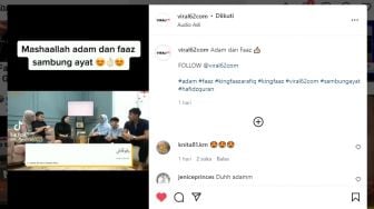 King Faaz Sambung Ayat dengan Adam Tuai Pujian dari Netizen