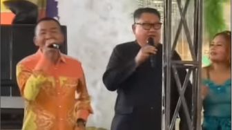 Geger Video Viral Pria Mirip Kim Jong Un Nyanyi Dangdut di Kondangan, Publik: Senggol, Rudal Meroket