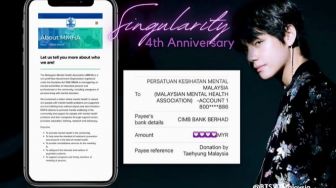 Anniversary 'Singularity' V BTS, Penggemar Rayakan dengan Berbagi Donasi