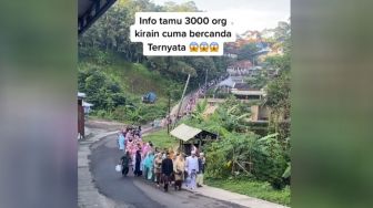 Viral Rombongan Pengantin 3.000 Orang,  Warganet: Majalengka Punya Nih Bos!