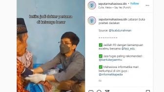 Jadi Dokter Pertama di Keluarga Besar, Pria Ini Buka Praktek Berobat saat Mudik Lebaran