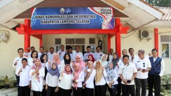 Keluarga Diskominfo Lampung Selatan Gelar Halal Bihalal