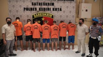 Berbuat Anarkis di Kediri, 9 Orang Geng Motor Diringkus