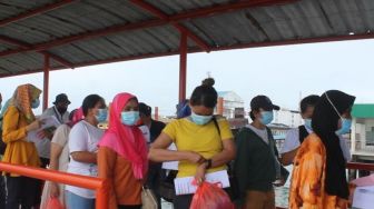 Ratusan Pekerja Indonesia Korban Perdagangan Orang Dipulangkan dari Malaysia Via Tanjungpinang