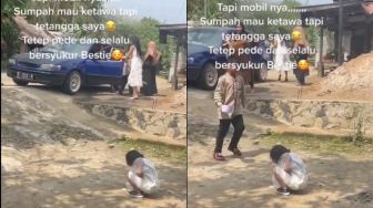 Perempuan Julid Tetangga Pakai Iphone dan Modis Tapi Naik Mobil Jadul, Berujung Digeprek Warganet: Idih Sirik