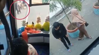 Terenyuh! Dua Remaja Tunggu di Pinggir Jalan Demi Bertemu Ayahnya Sopir Bus