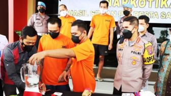 Polresta Samarinda Musnahkan Barang Bukti Sabu-Sabu Dan Ganja dari Empat Tersangka