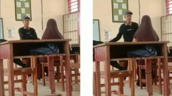 Viral Video Siswa Tampar Keras Pacarnya di Dalam Kelas karena Dicueki, Polisi Turun Tangan