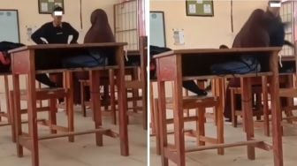 Sejoli Muda Terlibat Cekcok di Kelas, Cowok Ini Sampai Hati Tampar Keras Pacarnya, Banjir Kecaman Publik