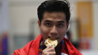 Atlet Wushu Putra Seraf Naro Siregar Sumbang Emas di SEA Games 2021