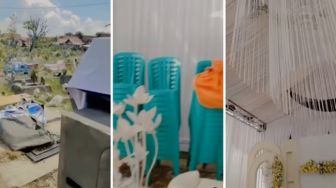 Tak Habis Pikir! Viral Pernikahan Digelar di Pemakaman, Speaker Ditumpuk Penuhi Makam Bikin Publik Meradang