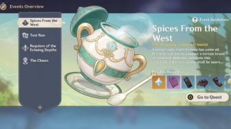 Cara Mendapatkan 420 Primogems Cepat di Event Spices From the West Genshin Impact