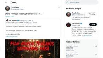 Akun Simple Man Berikan Kode di Twitter, "Sewu Dino" akan Segera Difilmkan?