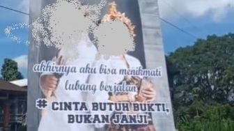 Baliho Pernikahan di Bali Ini Bikin Warganet Kesal dengan Kata-Katanya, Tak Etis