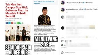 Ustaz Abdul Somad diduga Sindir Gubernur Riau Syamsuar 'Before After Pilkada' Netizen: Butuh Kalau Ada Maunya