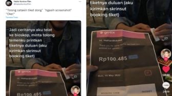 Minta Tolong Temannya Cetak Tiket Bioskop, Hasilnya Malah Bikin Ngakak