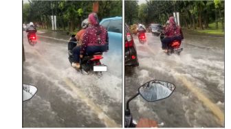 Menyalip Sambil Lakukan Aksi Tak Senonoh, Penunggang Motor Honda PCX Panen Cibiran