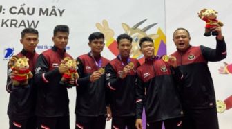 Hajar Malaysia di Final, Timnas Sepak Takraw Indonesia Sabet Emas SEA Games 2021