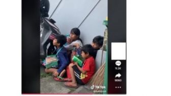 Takut Ditangkap Satpol PP, Sejumlah Pedagang Cilik Sembunyi Diparkiran, Netizen: Gak Tega